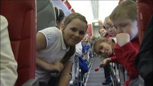 Children take to the skies on Jubilee flight