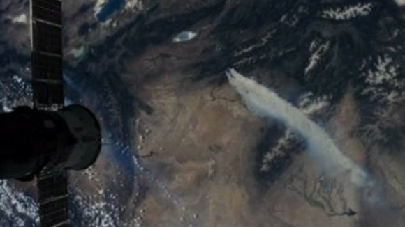 Image from space, 250 miles up