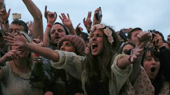 Thousands of fans packed Heaton Park in Manchester.