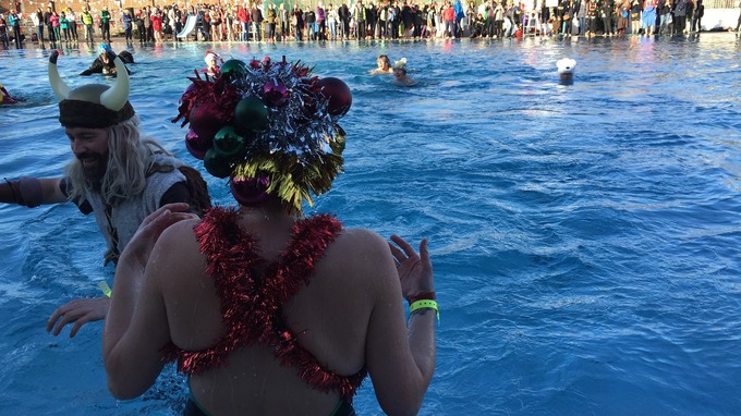 Though the contestant in the Viking costume found it tough going.