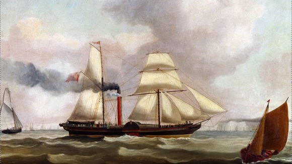 Ship used to carry mail in 1837