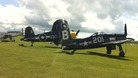 Planes line up at the Flying Legends Air Show