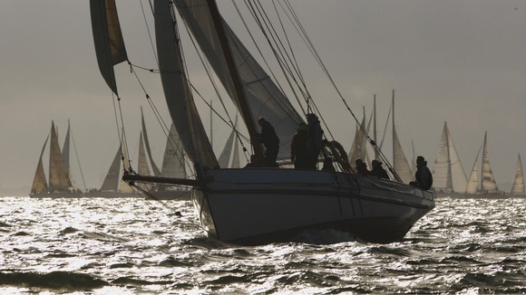 Yachts in the round the island race
