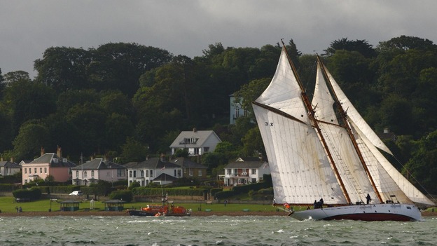 Yacht off Cowes