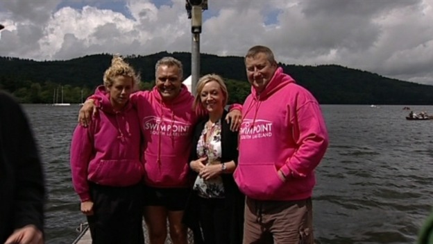 The launch of the 'Blue Lamp Trial' took place at Lake Windermere this afternoon.