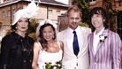 Jade Jagger with her husband Adrian Fillary, and her parents Bianca Jagger and Mick Jagger.