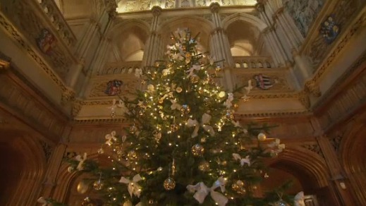 Christmas for the real life residents of Highclere Castle