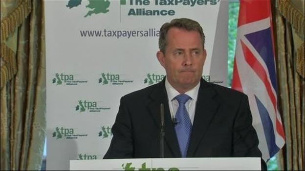 The former defence secretary, Dr Liam Fox,
