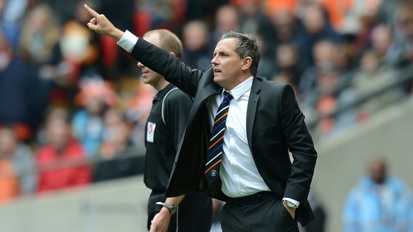 Luton Town's manager Paul Buckle