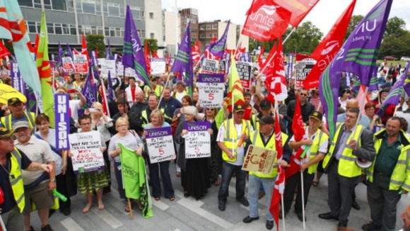 Council workers' protest
