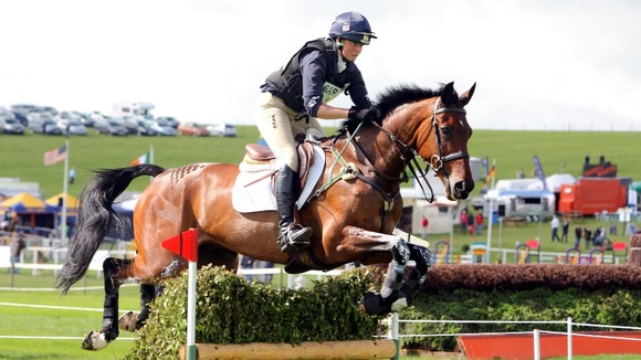 Piggy French riding DHI Topper W during day two of the Barbury International Horse Trials at Barbury Castle Estate, Wiltshire.