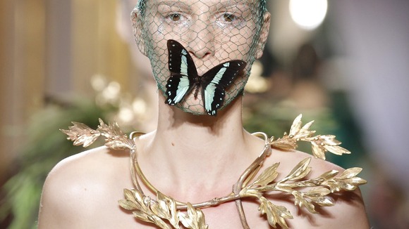 A creation by Italian designer Giambattista Valli at Paris Fashion Week