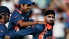 Harbhajan in action for India