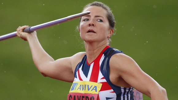 Britain's number one javelin athlete Goldie Sayers