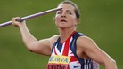 Britain's number one javelin thrower Goldie Sayers