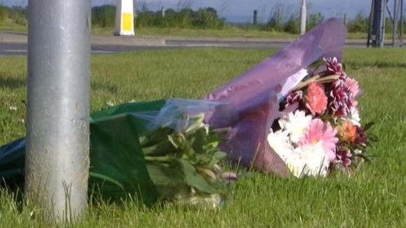 Flowers laid at RAF Lossiemouth