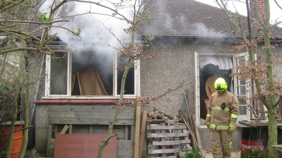Essex, Leigh-on-Sea, fire