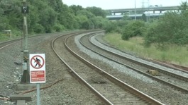 Railway lines near Briton Ferry