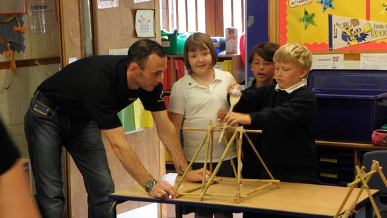 Steve Balliston teaches year 6 pupils
