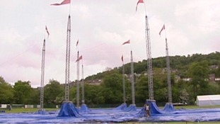 Setting up for festival in 2008