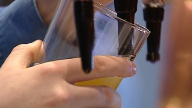 Beer being poured
