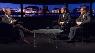 Adrian Masters with Mick Antoniw and Peter Black