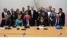 Plaid's leader with his AMs and staff