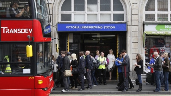 People waiting for a bus