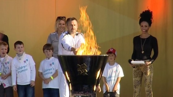 The cauldron is lit.