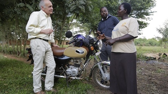 Alastair Stewart meets Sarah Mutanda in Uganda