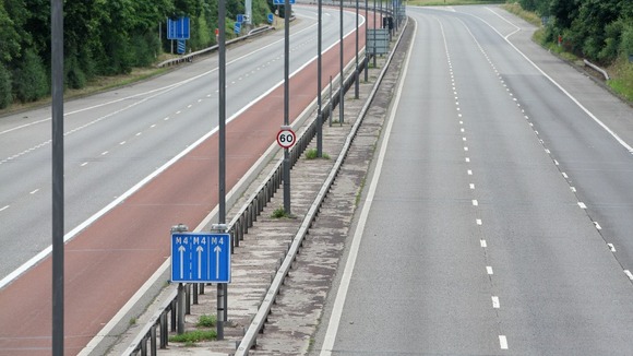 Empty motorway