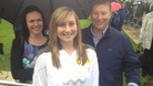 Alice, with proud mum and dad Sasha and Colin
