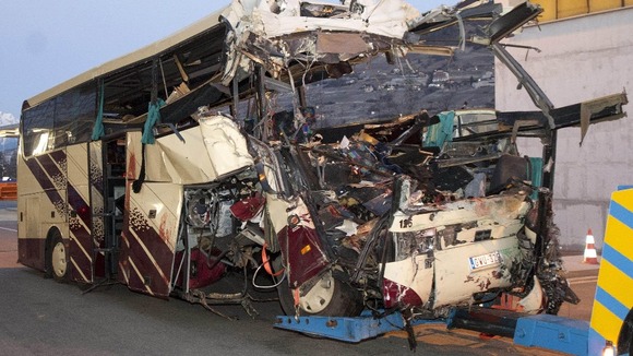Bus crash in Switzerland