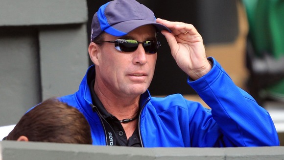 Lendl watches on was Murray plays Tsonga in the semi finals