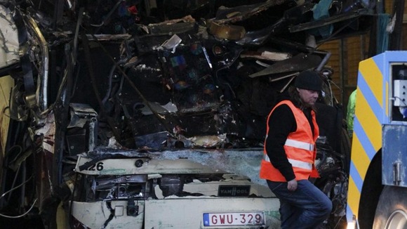 Bus crash in Switzerland