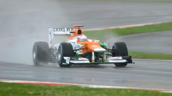 Sahara Force India driver Paul Di Resta during qualifying for the British Grand Prix at Silverstone Circuit, Silverstone.