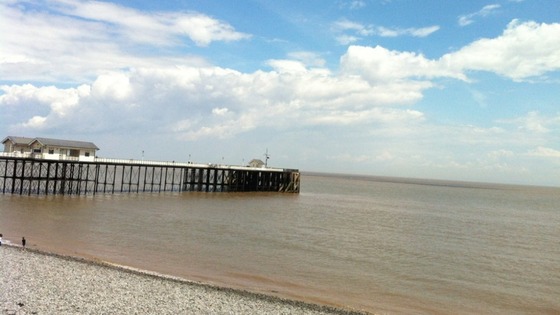 Penarth beach and pier
