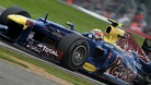 Red Bull Racing Mark Webber on his way to victory during the British Grand Prix at Silverstone Circuit