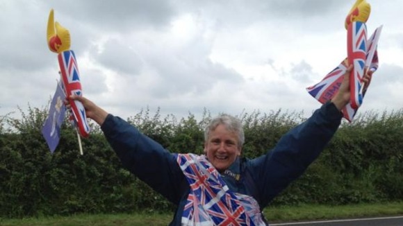 Sally Cripsey getting into the spirit