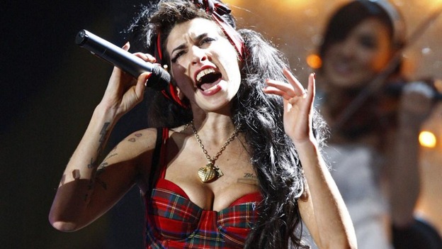 Amy Winehouse performing in 2008.