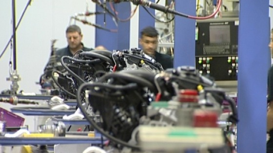 Engines being made at the Hams Hall plant in Birmingham