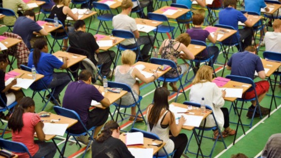 Pupils taking exams