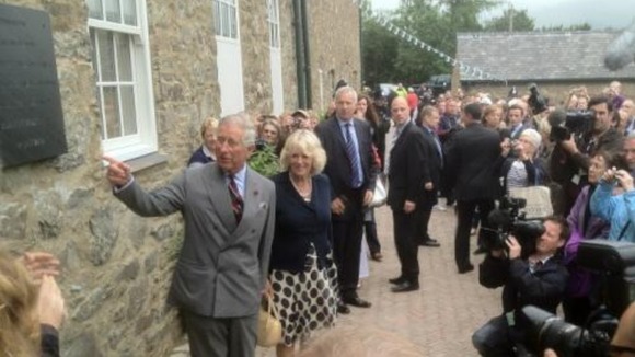 Prince Charles and the Duchess of Cornwall at Bodnant