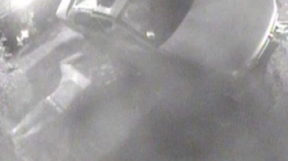 CCTV image of the crash