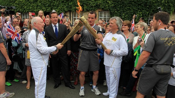 Cameron and torch