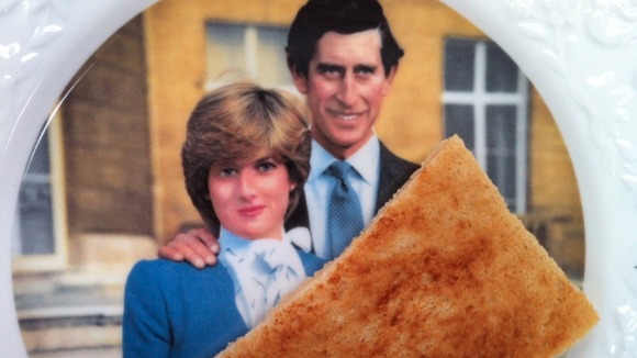 Could this be a slice of Prince Charles' pre wedding breakfast?