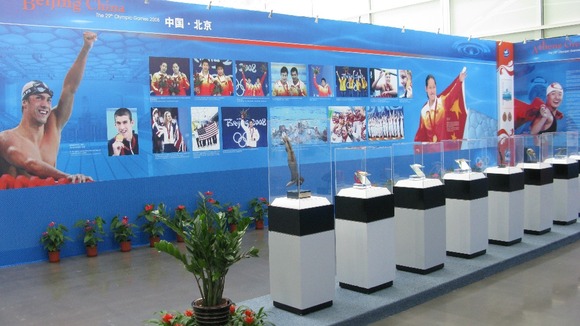 Exhibits from the International Swimming Hall of Fame