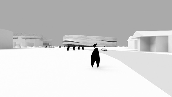 Artist impression of the new sports centre
