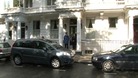 Police at the scene in Cadogan Place.