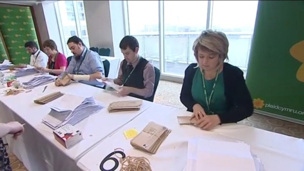 Ballot papers being opened
